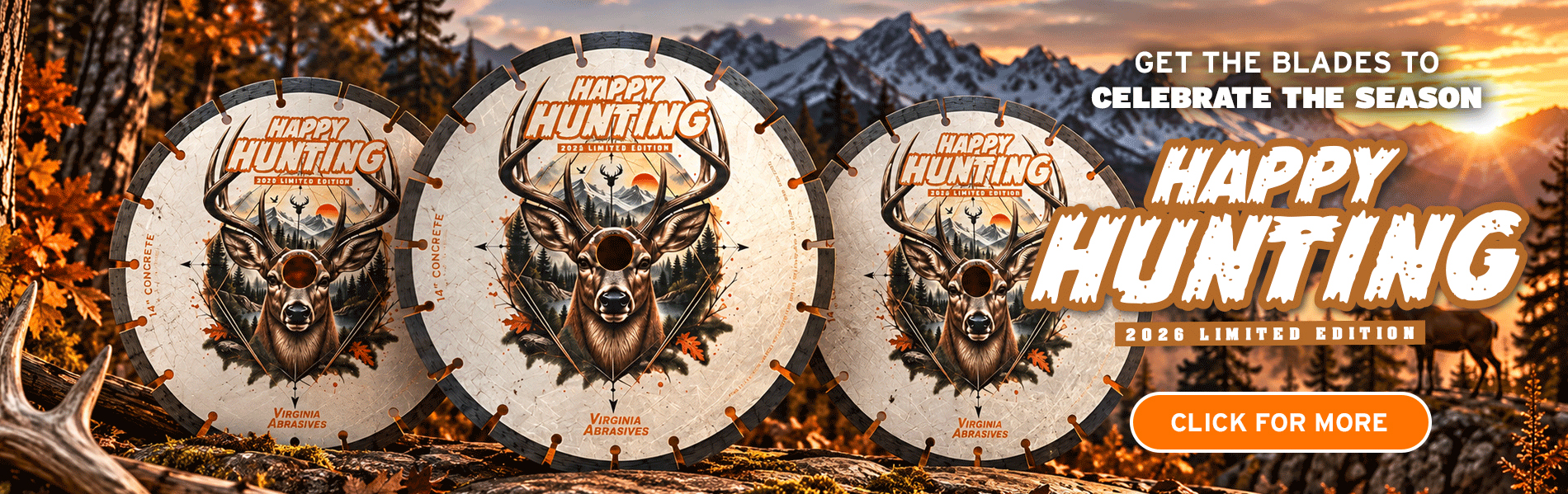 Virginia Abrasives Happy Hunting 2026 Limited Edition Diamond Blade