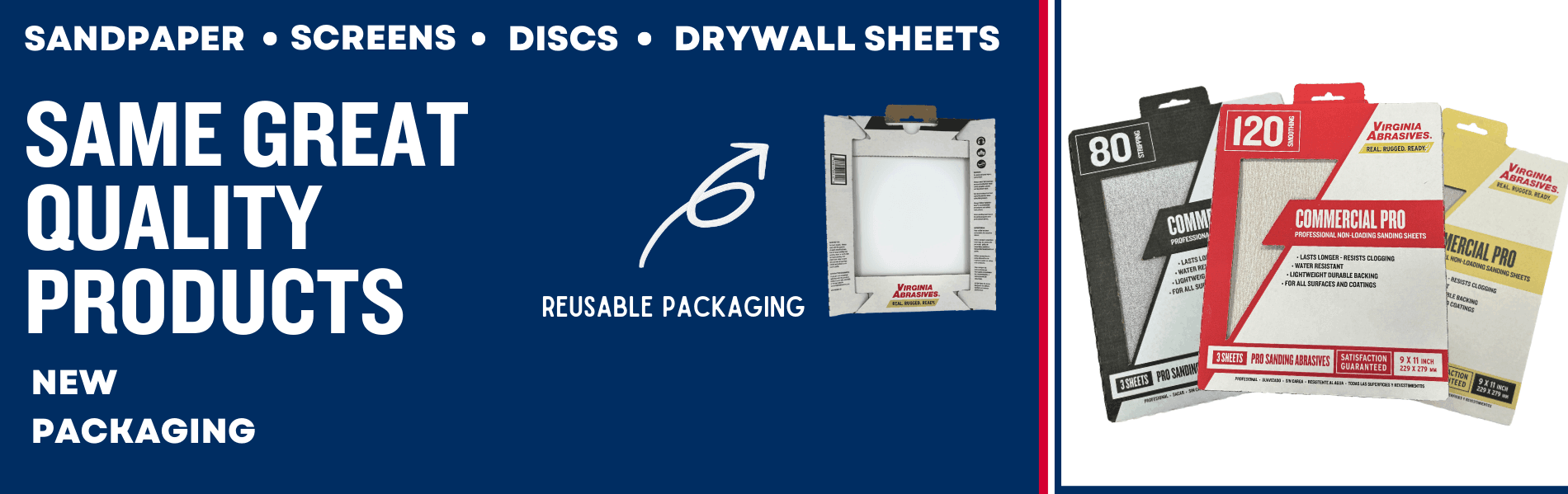Drywall abrasives banner